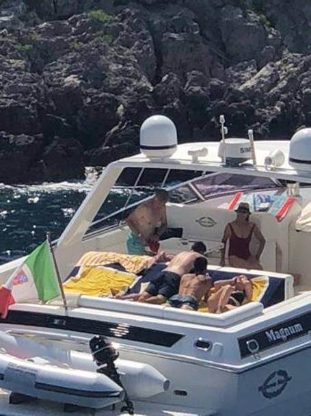 Carlo Ancelotti a Capri. RomaPress